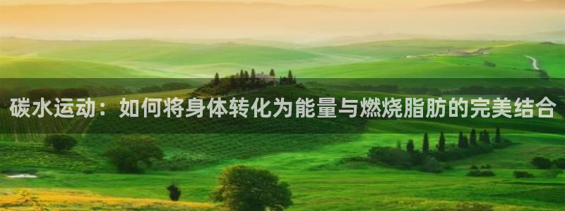 球速体育app：碳水运动：如何将身体转化为能量与燃烧脂肪的完美结合